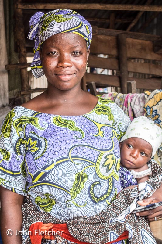 Woman with Baby & Cell Phone