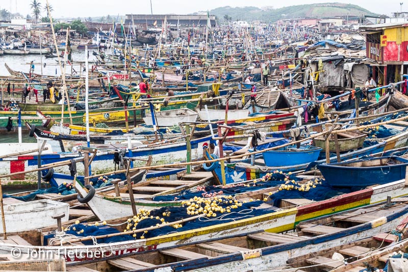 Fishing Boats Packed Like Sardines