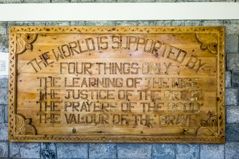 Sign in a Public Secondary School for Girls