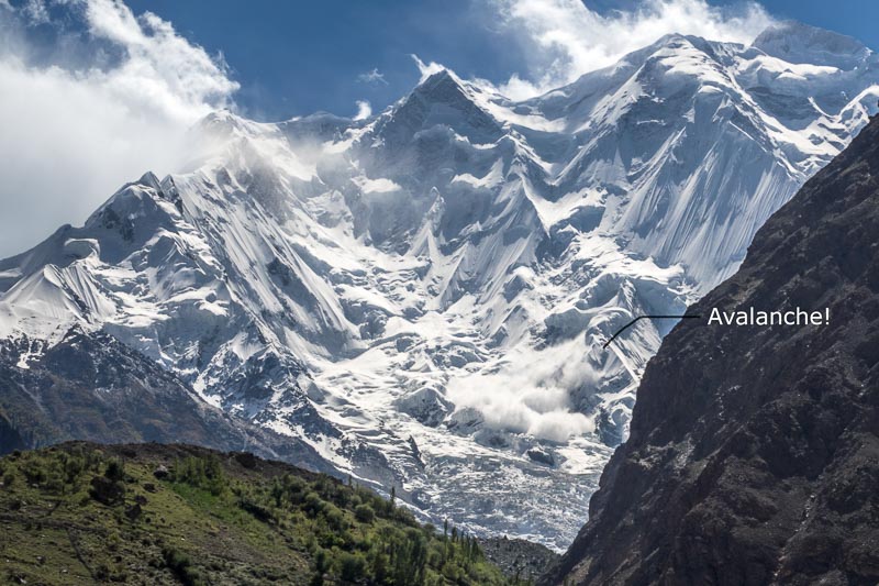 Avalanche on Rakaposhi