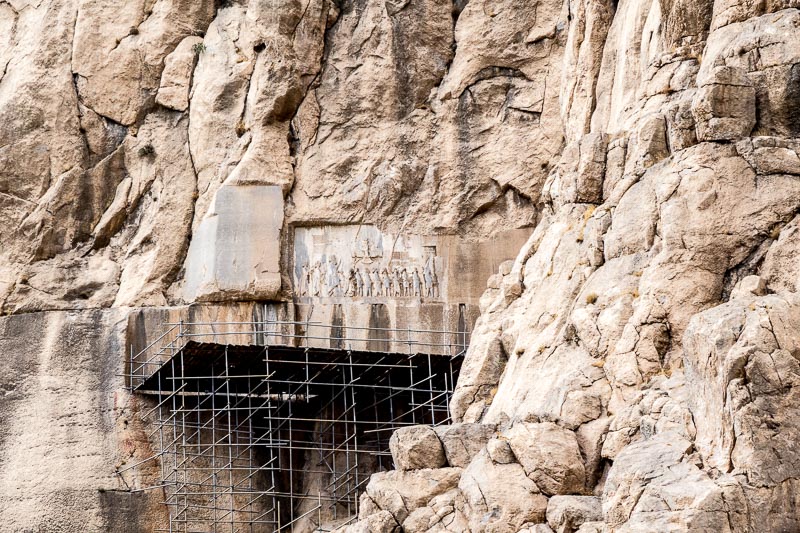 Mountainside with c. 521 BCE Bas-relief