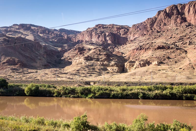 Mountains in Azerbaijan & Aras River