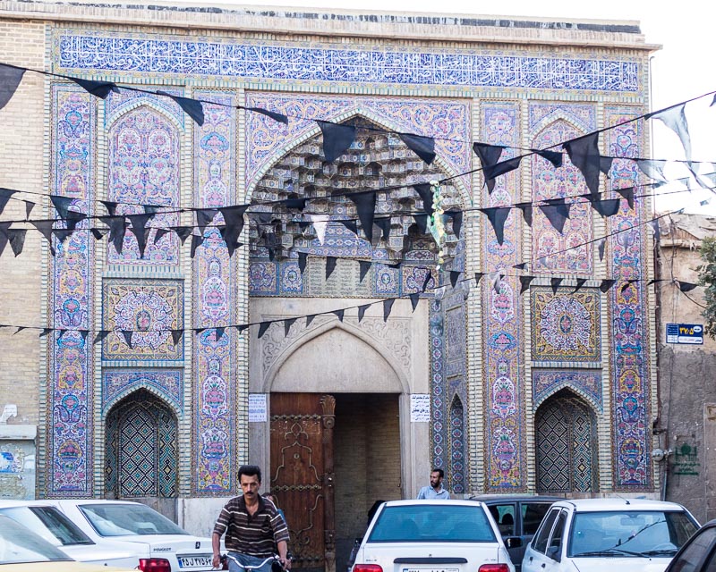 Entrance to the Pink Mosque