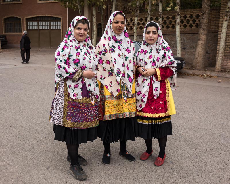 Three Women in Traditional Dress