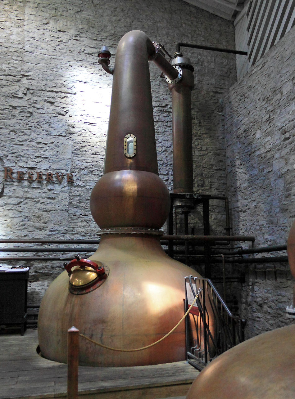  Handmade solid copper still  made in Rothes, Scotland is one the unique aspects of Woodford Reserve 