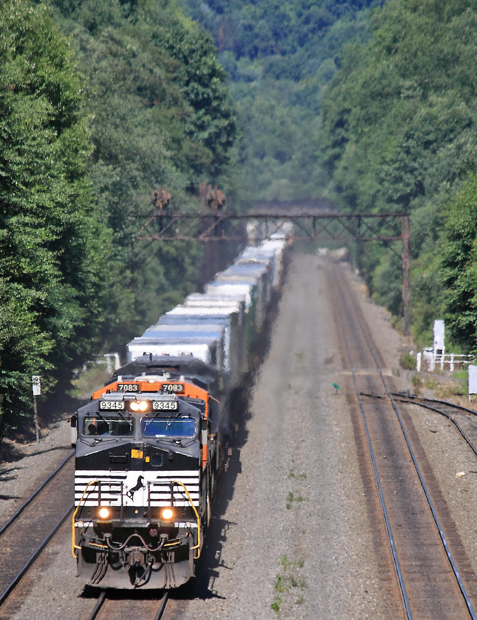 Westbound at Portage 
