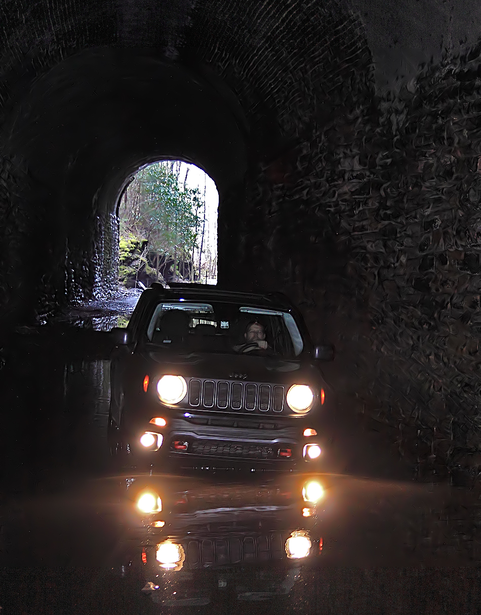 Jeep Inside CNO&TP Tunnel #24 