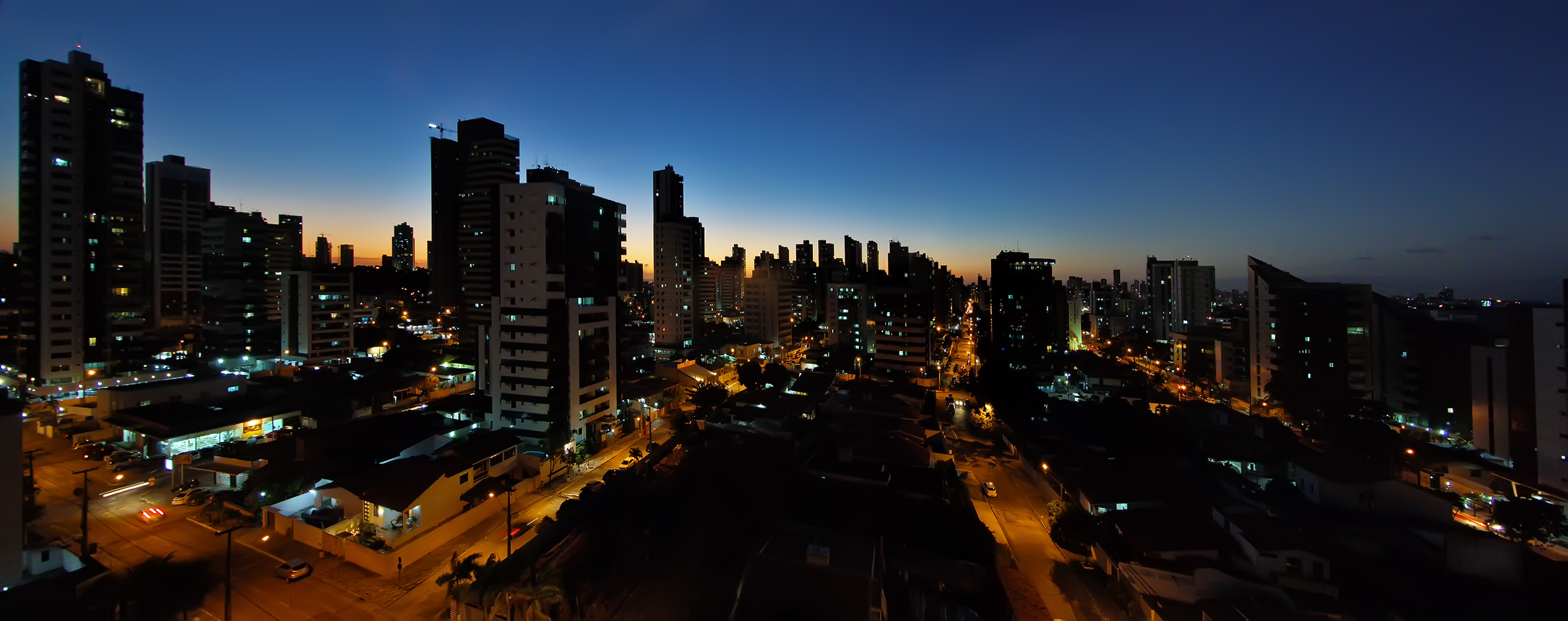 Dusk panorama from my side window......