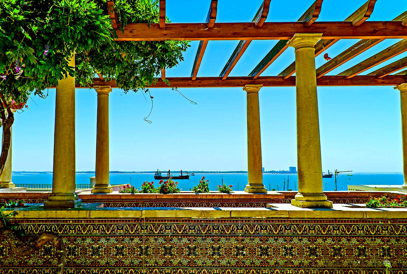 Magic sea and tiles in Portugal