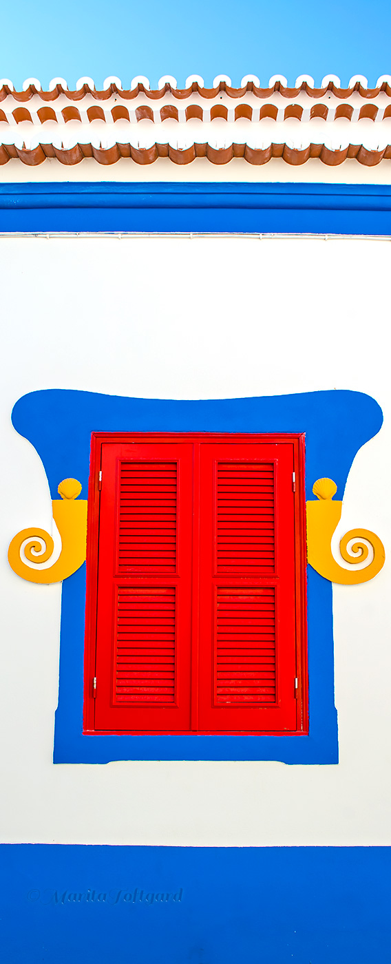 Magic and colourful window in Portugal