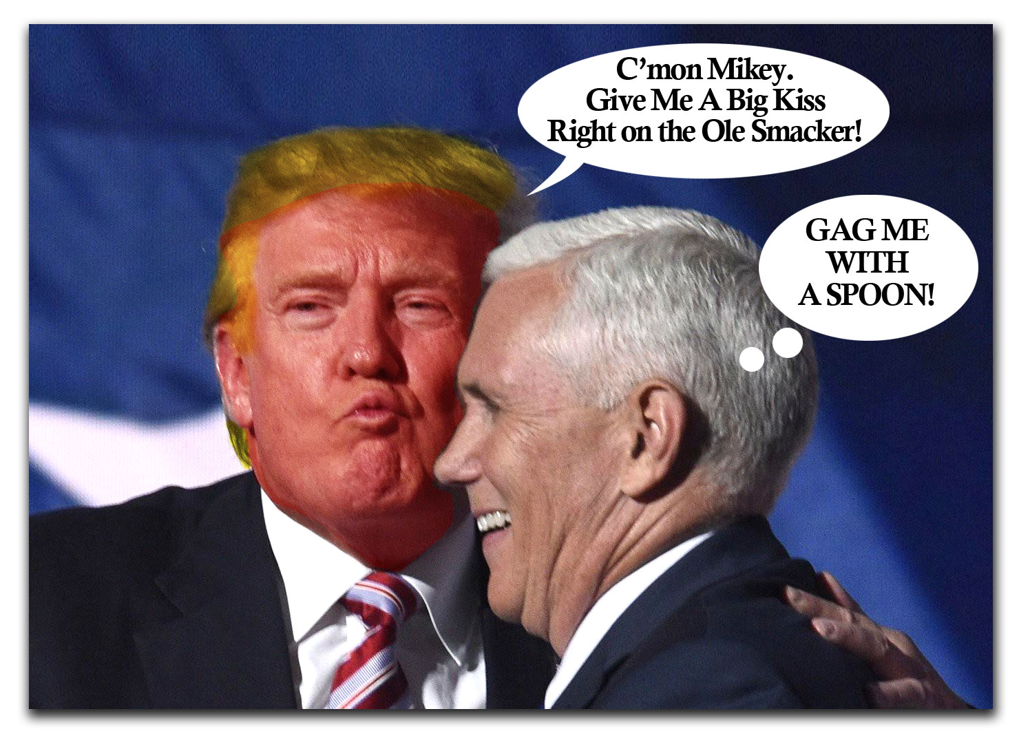 Trump/Pence Kissy Face