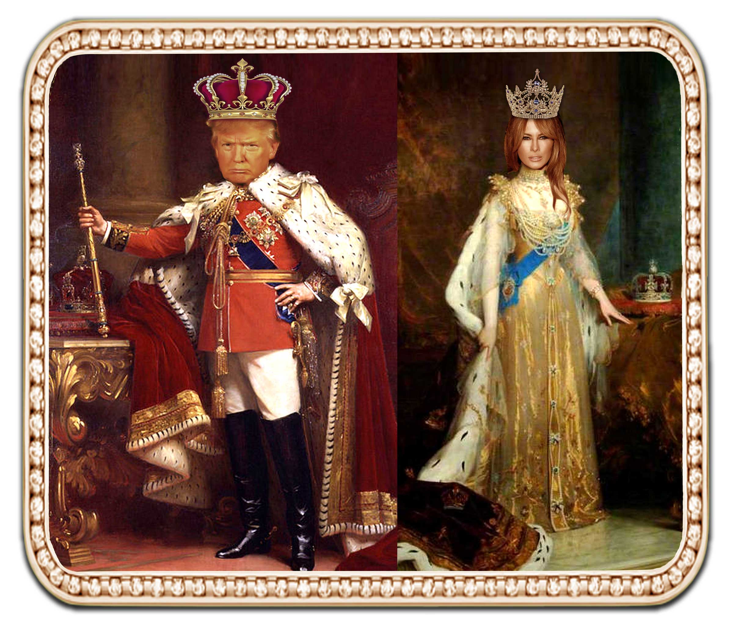 King Donald & Queen Melania