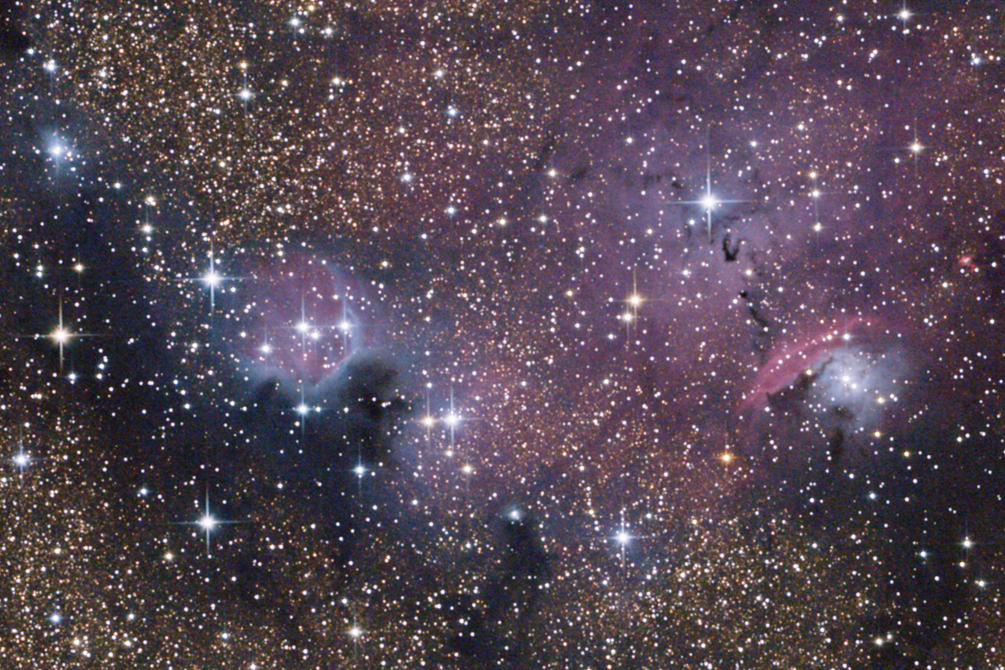 Colourful stardust