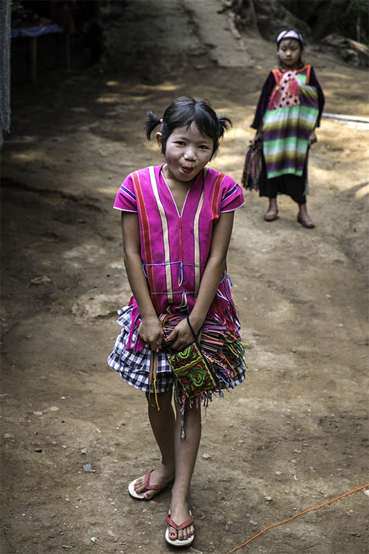 Village Padaung Tribue des Kayan