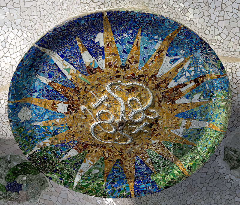 Market hall, autumn sun rosette