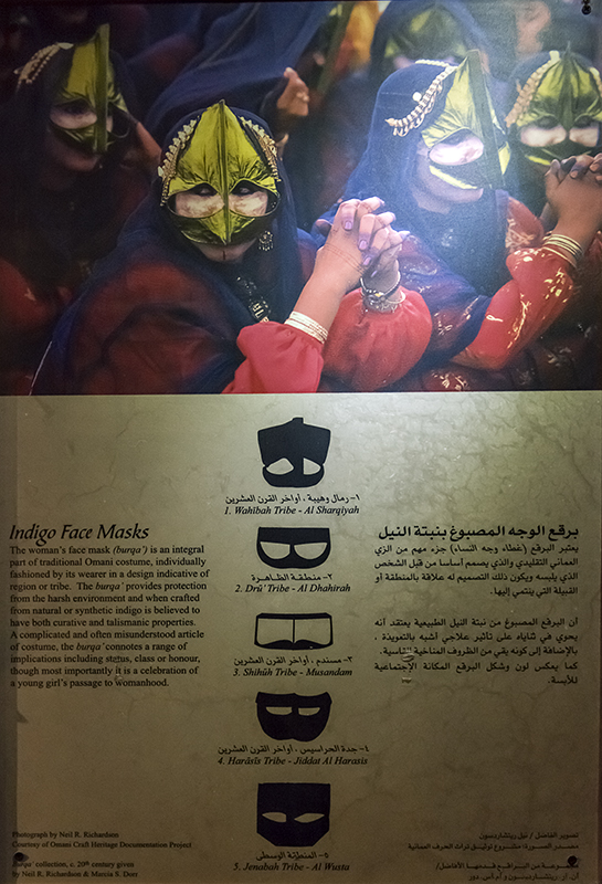 Nizwa Fort, burqa display