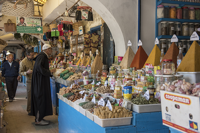 Character at the spice souk