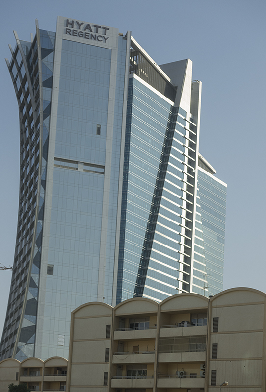 Optical illusion, Olaya Towers