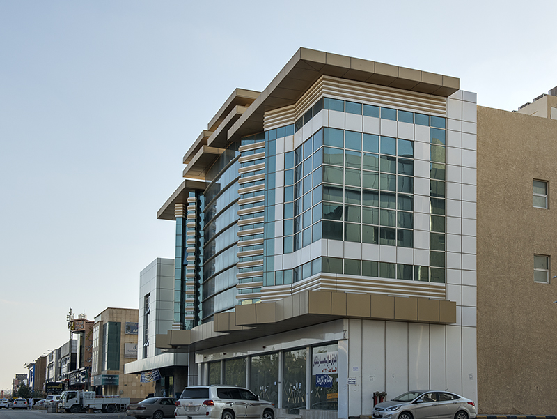 Low-rise commercial district