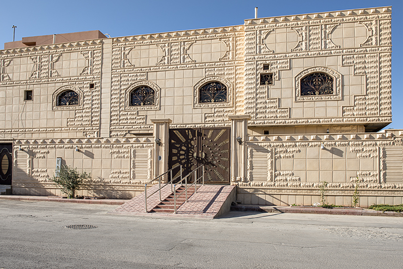 The textured building