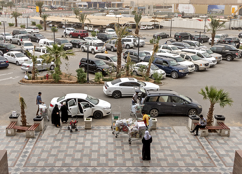 The usual supermarket scene
