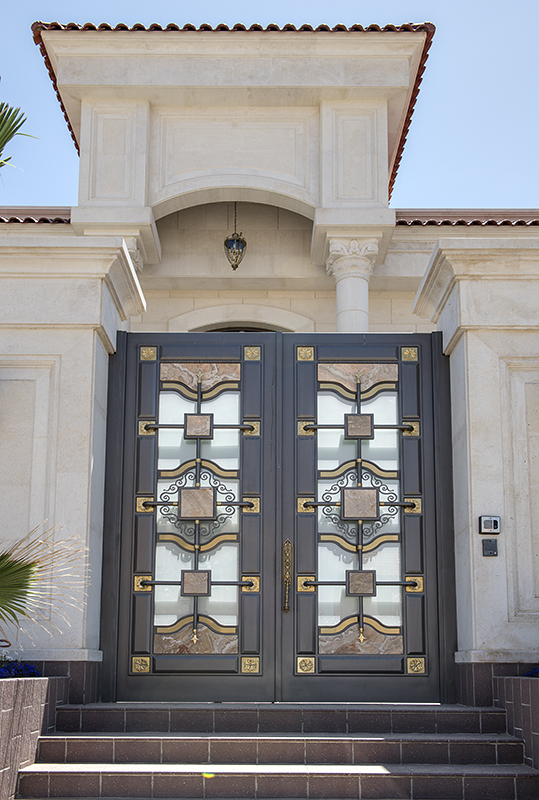 Towering entry