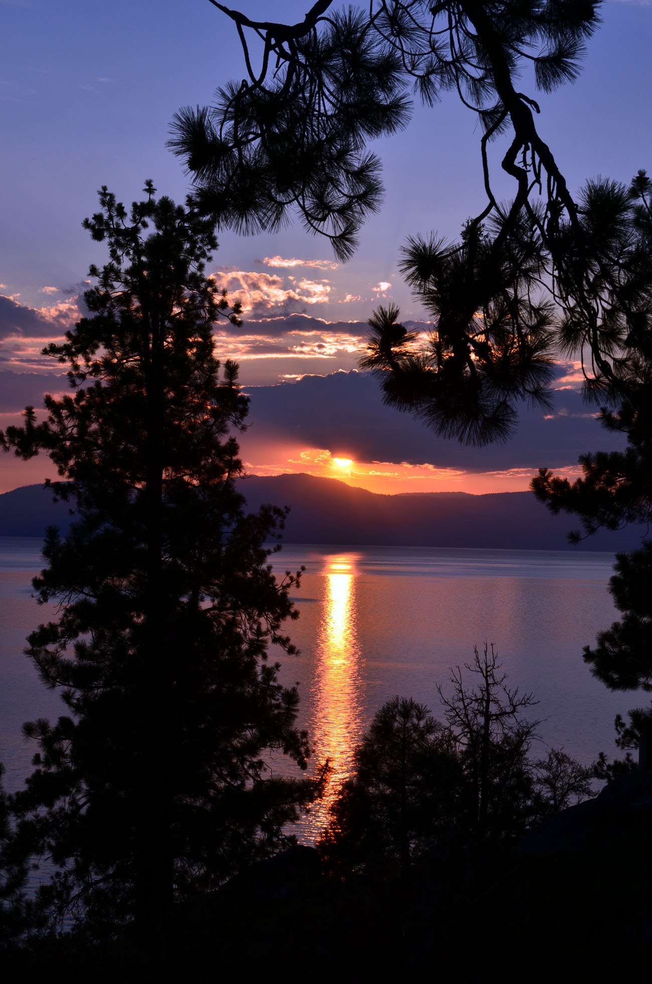 Lake Tahoe at sunset