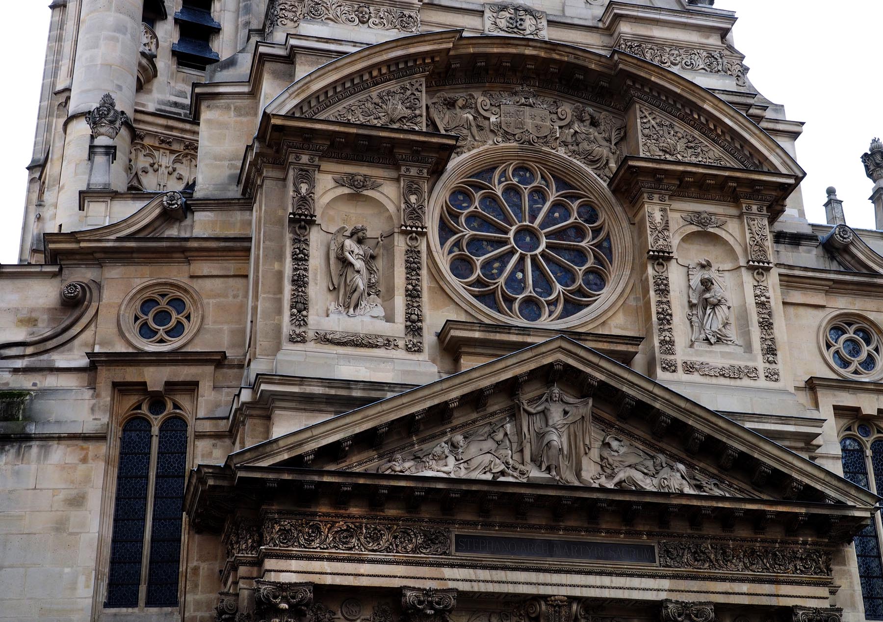 Sainte Geneviève church, detail. 