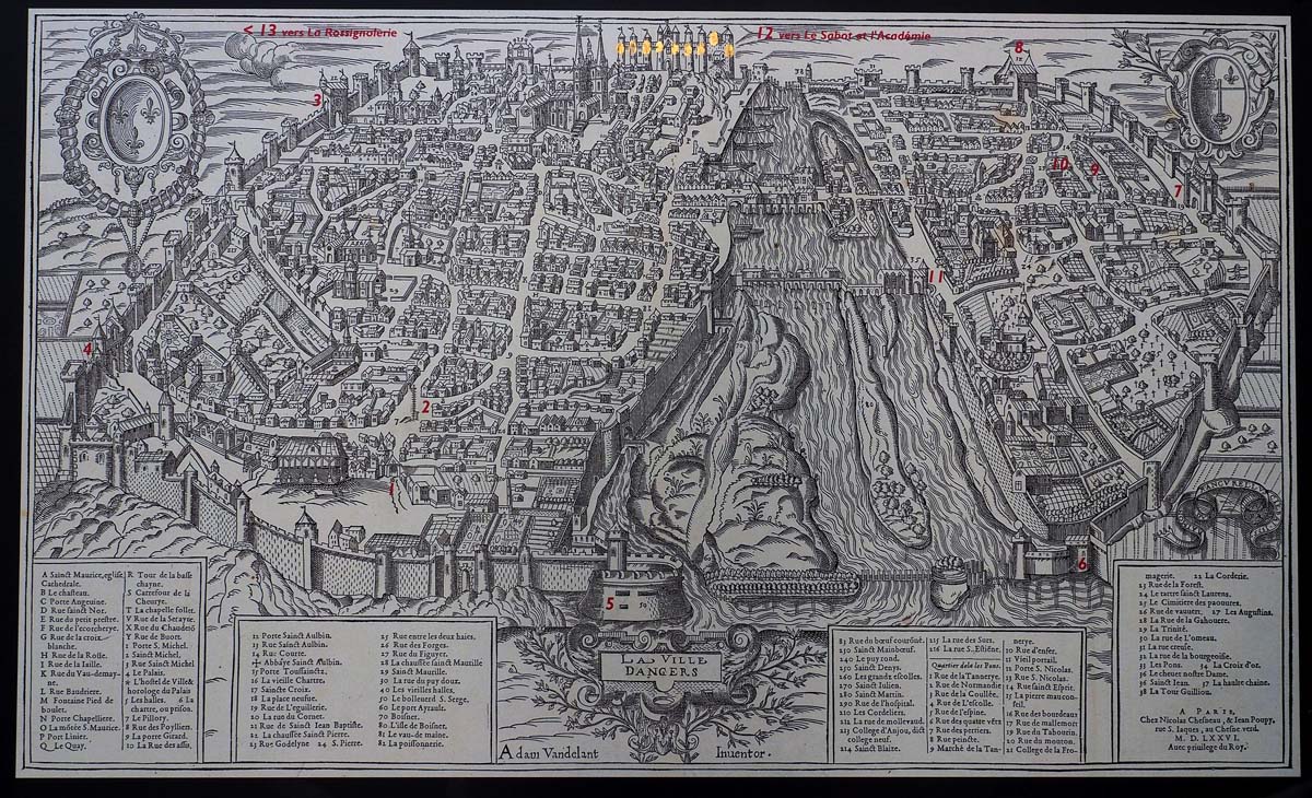 Old Angers map. 