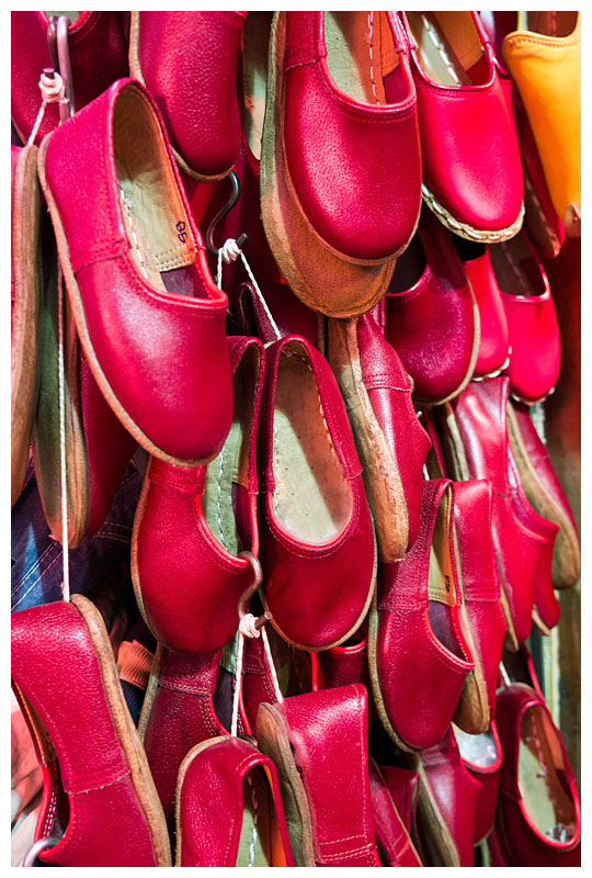 red shoes