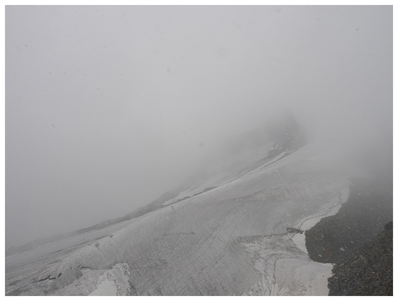 bad weather on Corvatsch