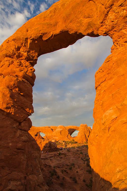 The Windows Through Turret Arch