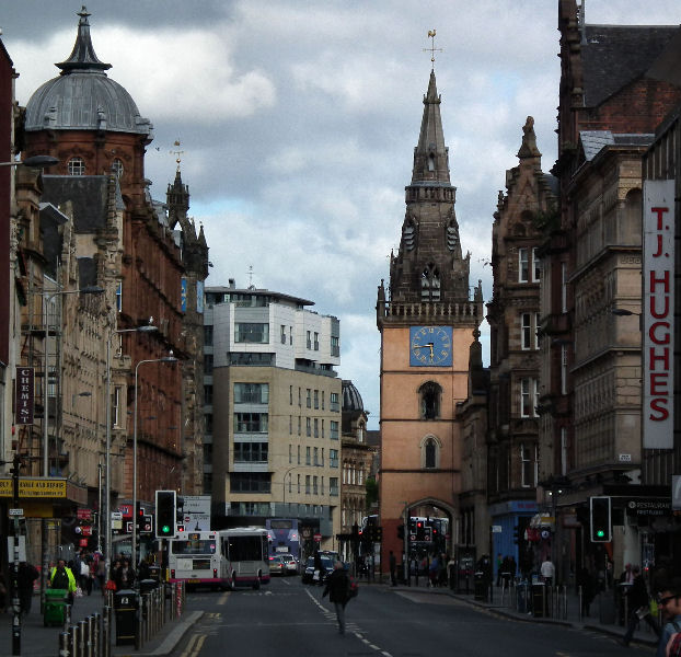 view towards Trongate from Stockwell St