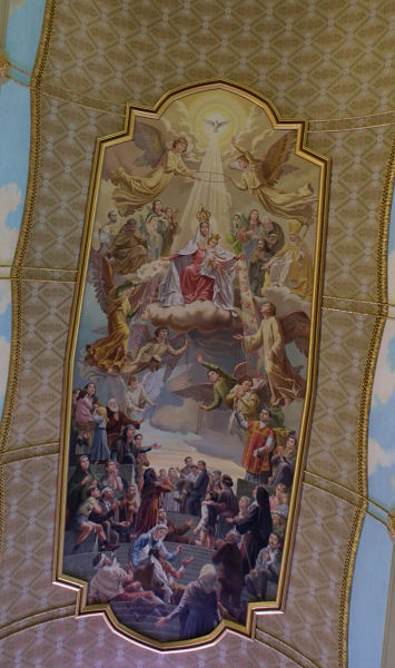 Tindari Sanctuary of Black Madonna ceiling