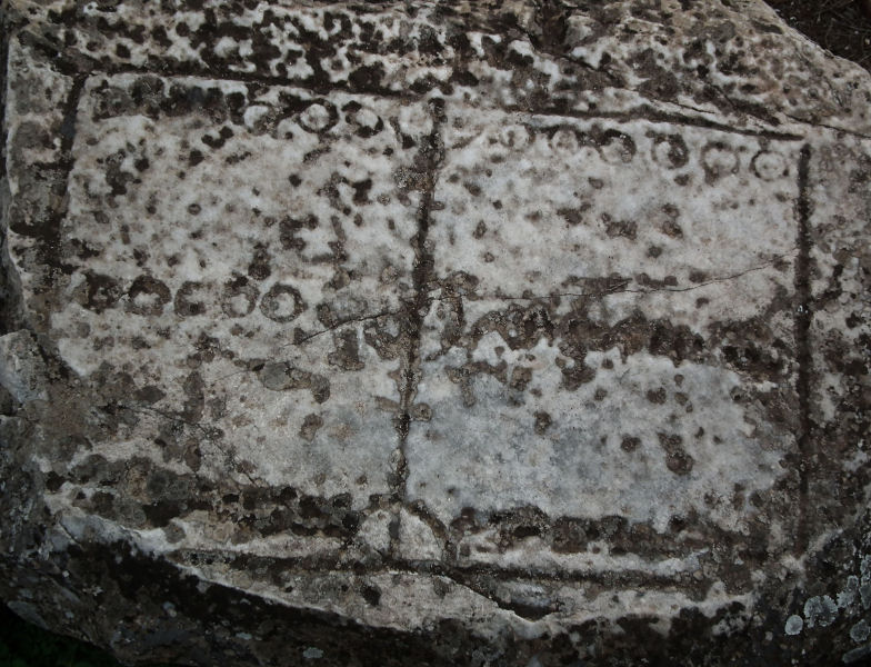 Aphrodisias_backgammon board in stadium