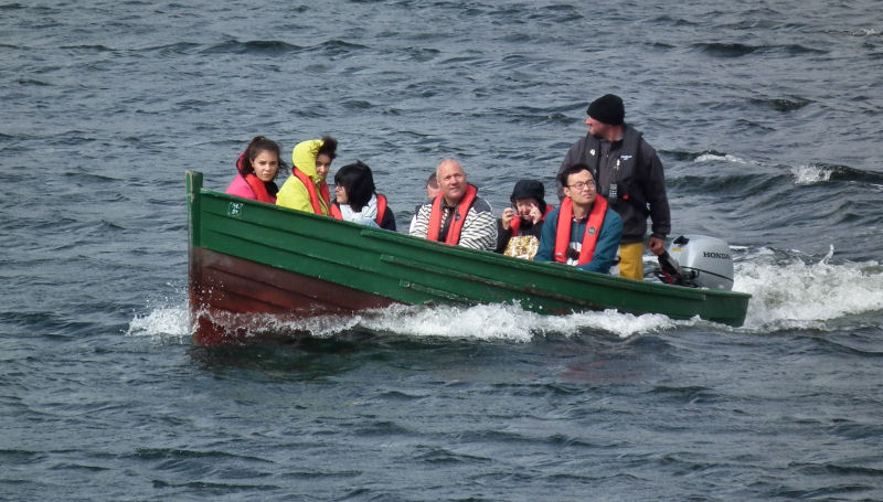 seal watching boat at Dunvegan castle