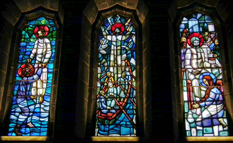 Galway City_Cathedral stained glass windows