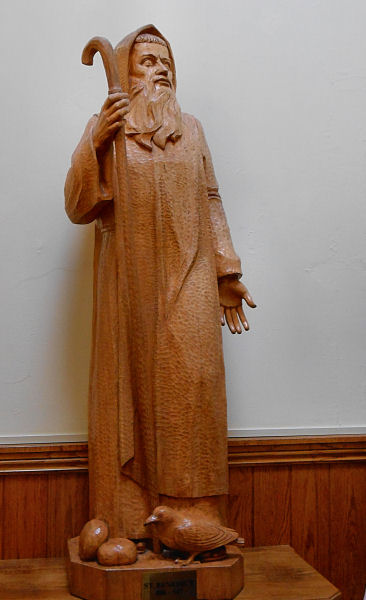Kylemore Abbey_Saint Benedict in wood