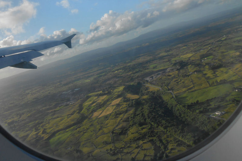 View from Airbus shortly after take off