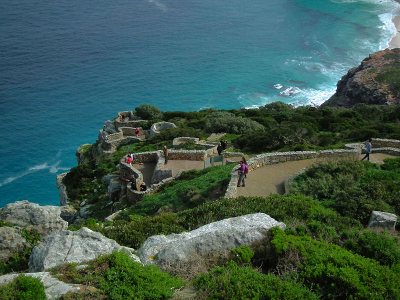 Cape Point_view down from old lighthouse