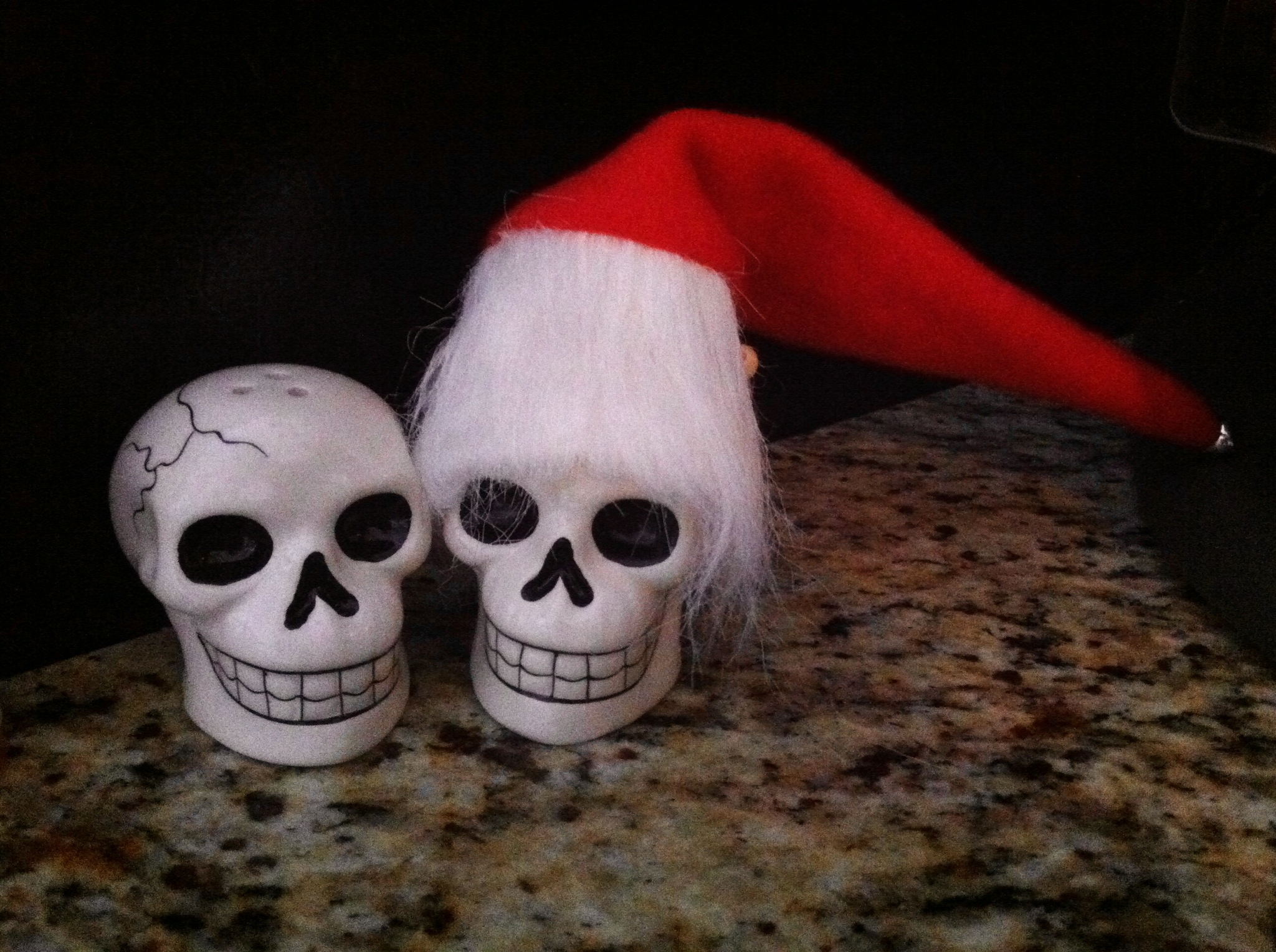 lingering skulls celebrate christmas