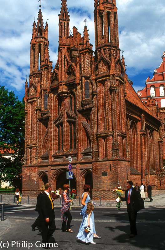 16th-century Gothic St Annes Church, Vilnius