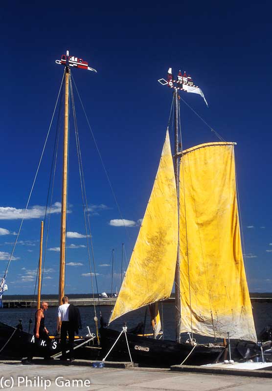 Curonian sailing ketch at Nida