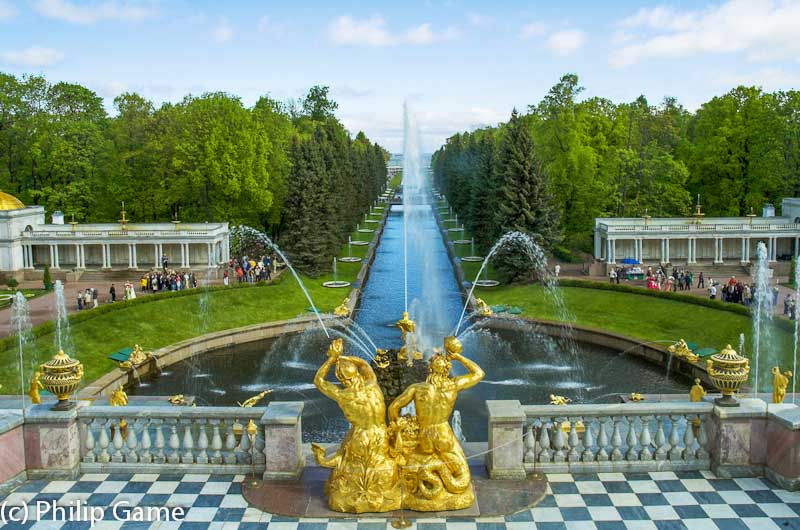 Gardens of the Peterhof or Petrodvorets