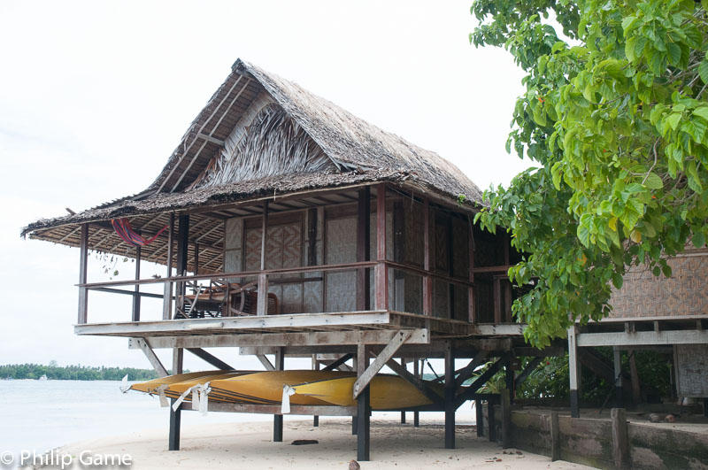 Guest cabins at Nusa Island Retreat