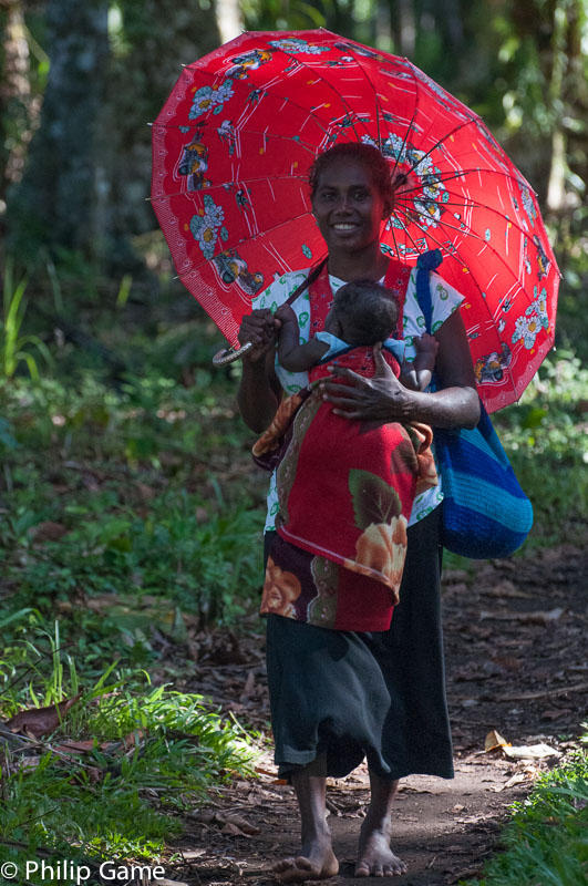 Village woman and child, Kolombangara