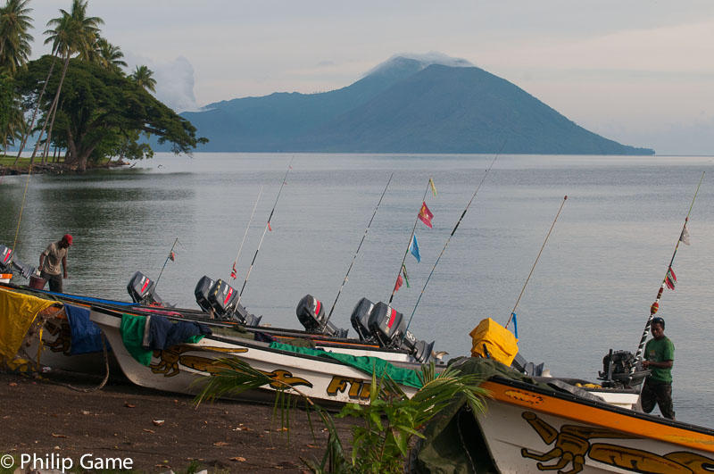 NEW BRITAIN, PNG: Speedboats await the next inter-island run from Kokopo