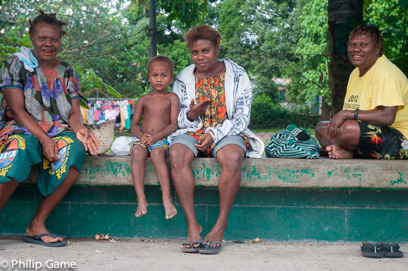 Local family, Kokopo, East New Britain, PNG