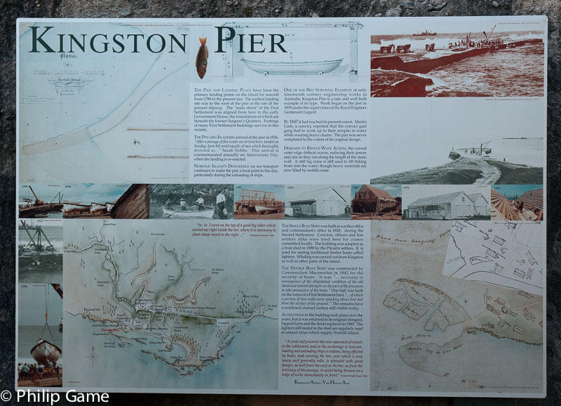 Historic information at Kingston Pier