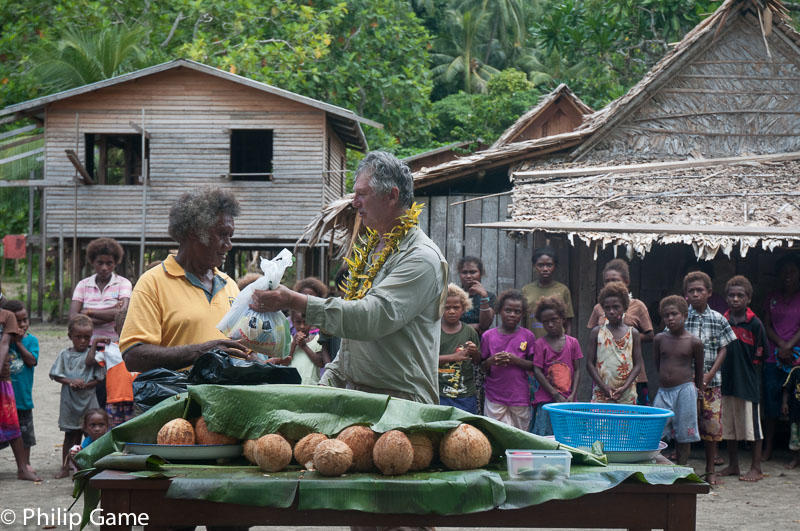 Official welcome to Anuta village